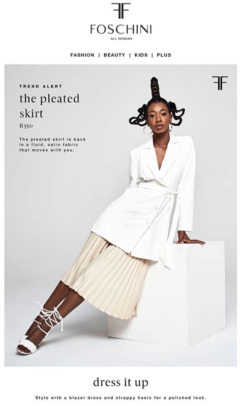 Foschini Trend Alert The Pleated Skirt Request Valid Dates From