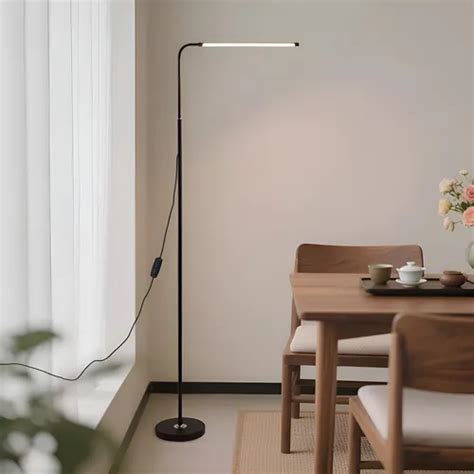Luminária De Chão Para Leitura - Luminaria De Chao Para Leitura, Abajur De Piso Sala Quarto Preto Preto ...