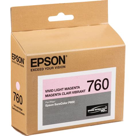 Epson T760 Vivid Light Magenta Ultrachrome HD Ink T760620 B H