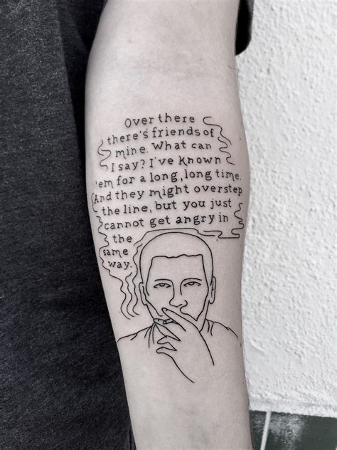 Tattoo I Got Today Of My Favorite Quote From My Favorite Album Of