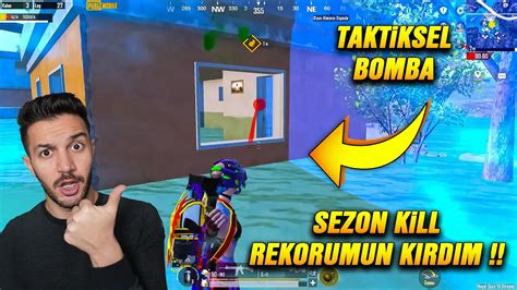 SEZON KİLL REKORUNU KIRDIM One man squad PUBG Mobile YouTube