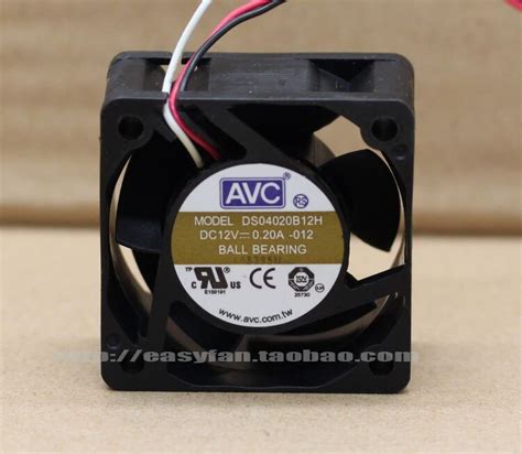 Original AVC DS04020B12H 4CM 4020 12V 0 20A 1U Servidor Interruptor Del