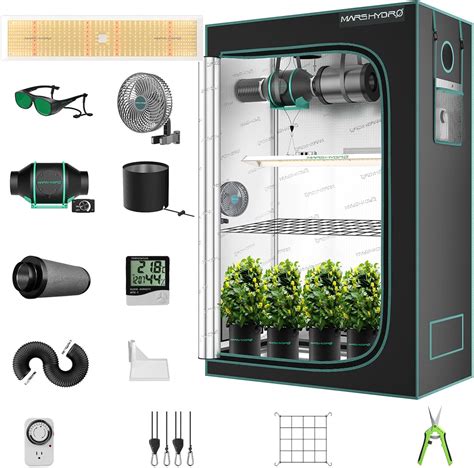 Mars Hydro Tsl Growzelt Komplettset Led Grow Tent Kit Led Grow