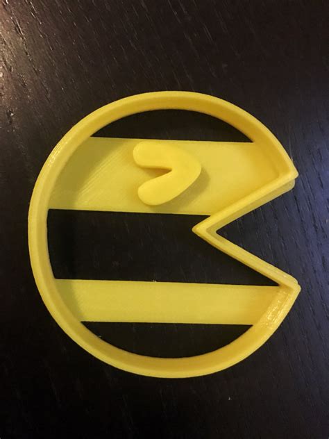 Pacman Cookie Cutter, 3d Printed, 8 Bits Video Game, Old School, Pixel ...