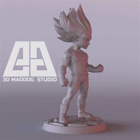 Vegeta Chibi Ssj Dragonball 3d Print Model 3d Model 3d Printable Cgtrader