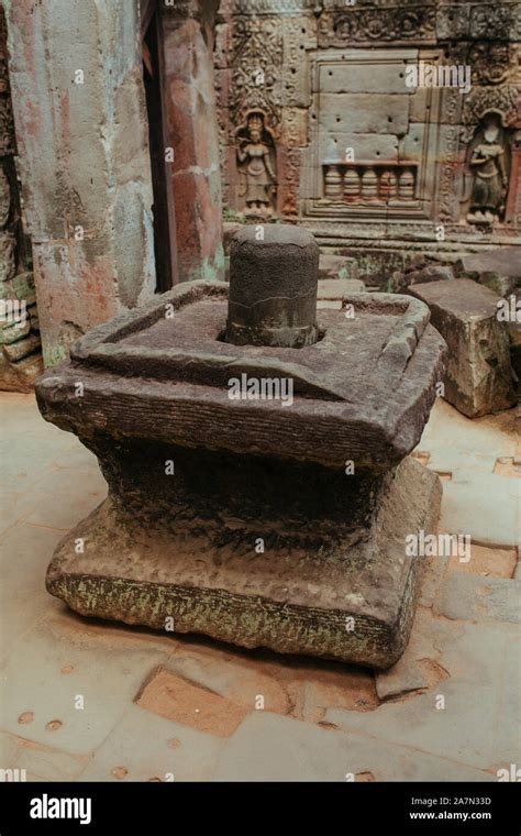 Altar Of Sacrifice Ritual In Angkor Wat Temple In Cambodia In Asia