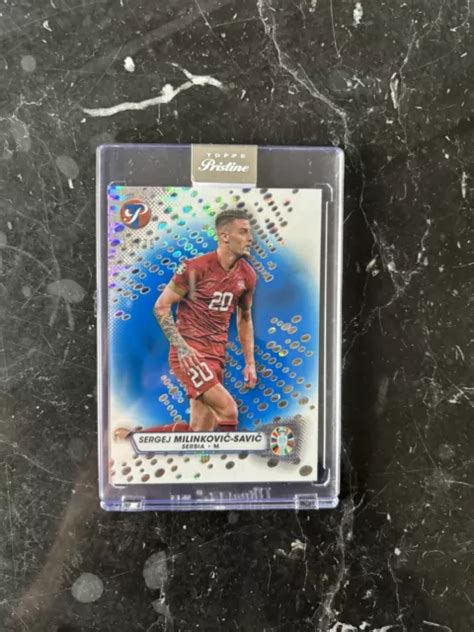 SERGEI MILINKOVIC SAVIC 75 Blue Pristine Encased Topps Euro 2024