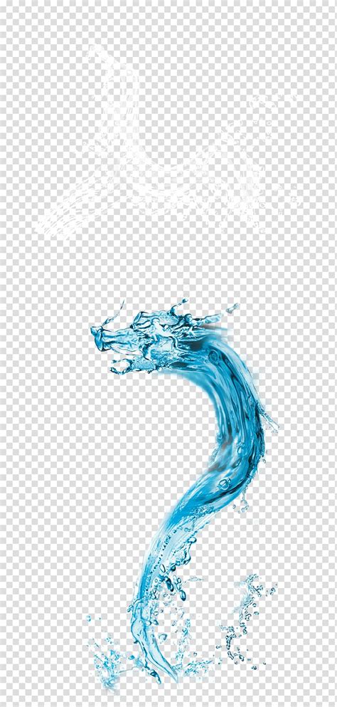 Water Long Water Effects Blue Water Dragon Formation Transparent