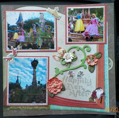 Handmade Scrapbook Layout Pg 2 Disneyland Mickeys Soundsational