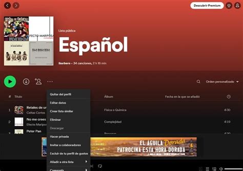 Cómo hacer privadas las listas que tienes en Spotify