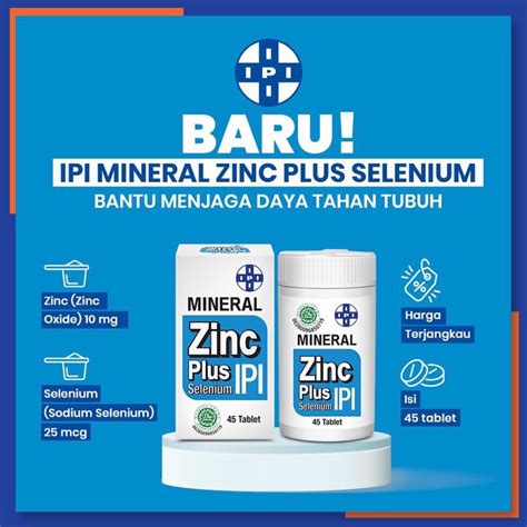 Jual Ipi Mineral Zinc Plus Selenium Tablet Shopee Indonesia