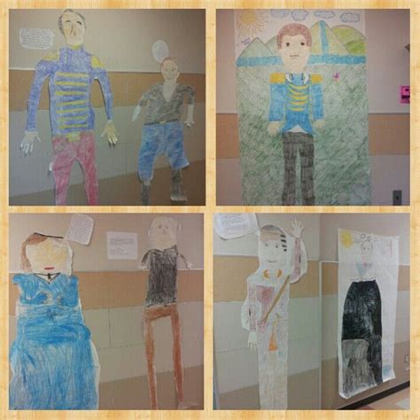 Life-sized Famous Texans Students researched heroes from Texas ...