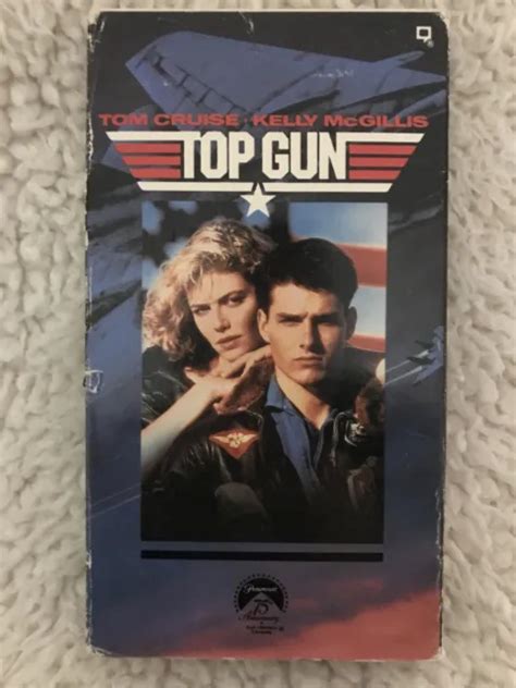 TOP GUN VHS Tom Cruise Kelly McGillis 1986 Val Kilmer Tony Scott