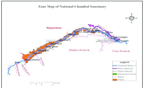 Zone map of National Chambal Sanctuary. | Download Scientific Diagram