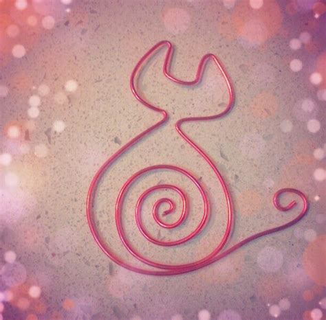 Закладка из проволоки Кот | Кот и кошка