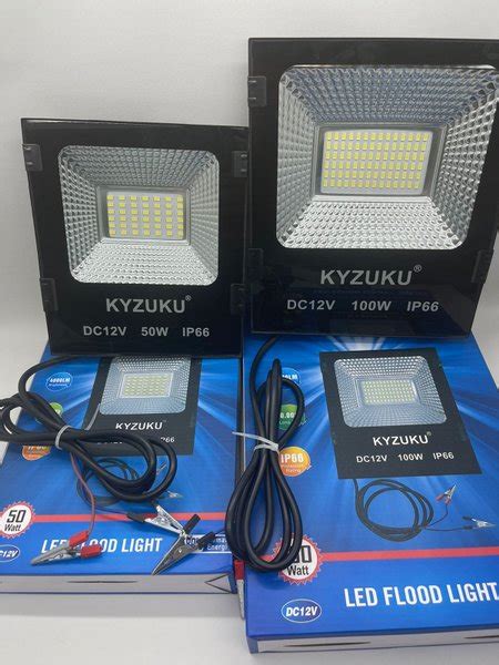 Jual KYZUKU 12v DC 100 Watt 60 Led SMD Floodled IP66 TIPIS Lampu