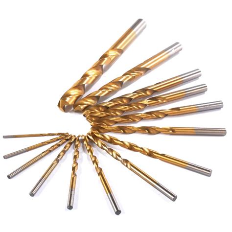 99pcs Titanium HSS Drill Bits Coated 1 5mm 10mm Stainless Steel High