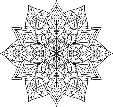 Outline Mandala Vector 12167079 Vector Art at Vecteezy