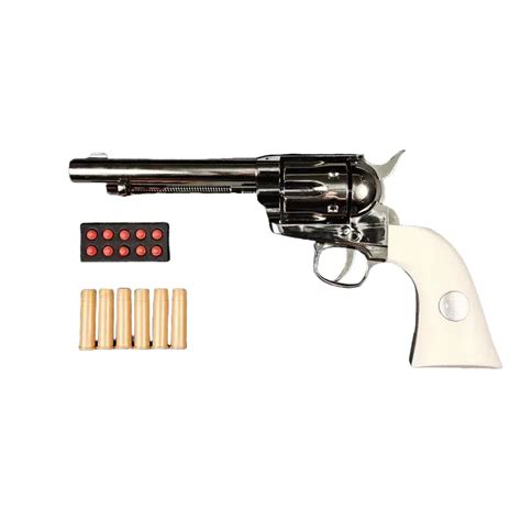 colt silver alloy nerf revolver toy rngca