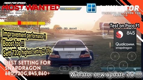 Need For Speed Most Wanted 2012 Winlator 7 0 Android Emulator Low End