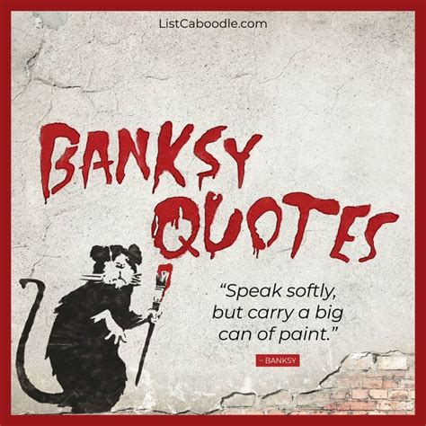 70+ Banksy Quotes, Sayings (About Art, Graffiti, Capitalism)