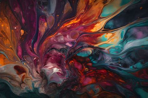 Fluid Art Abstract Colorful Background Wallpaper Texture Mixing