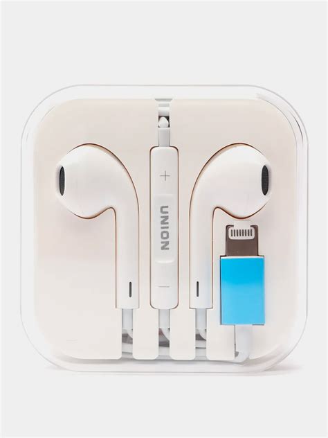 Проводные вакуумные наушники Lightning iPhone 7, 8, X, Xs, 11, 11 PRO ...