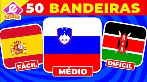 Adivinha o País pela Bandeira ADIVINHE 50 Bandeiras do Mundo QUIZ