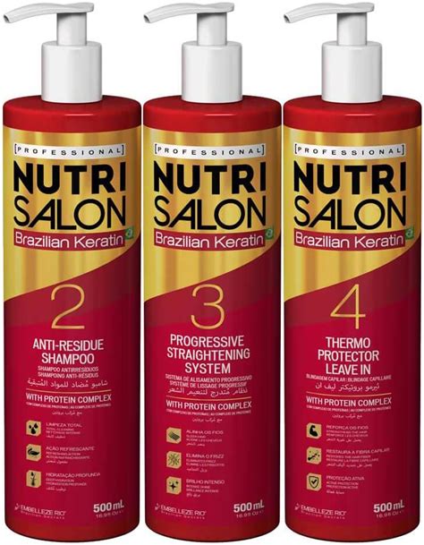 Novex Brazilian Keratin Nutri Salon Zestaw Do Keratynowego Prostowania