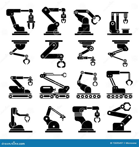 Ic Nes M Caniques Industrielles De Vecteur De Bras De Robot