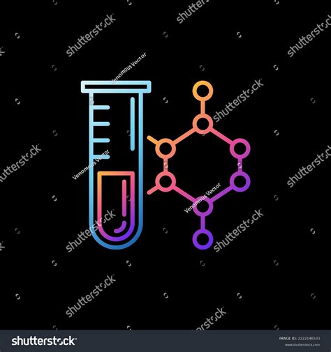 Chemical Formula Test Tube Vector Lab Stock Vector Royalty Free