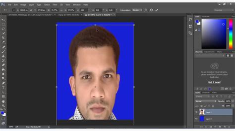 How To Create Passport Size Photo In Adobe Photoshop Youtube