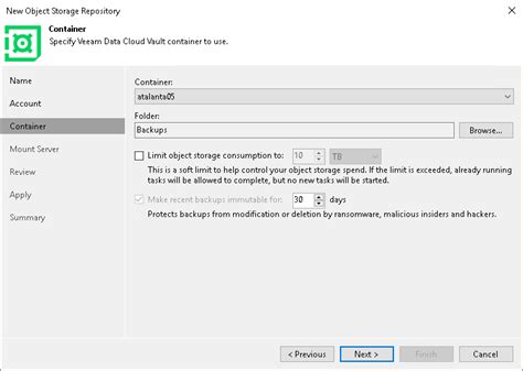 Step Specify Object Storage Settings User Guide For Microsoft Hyper V