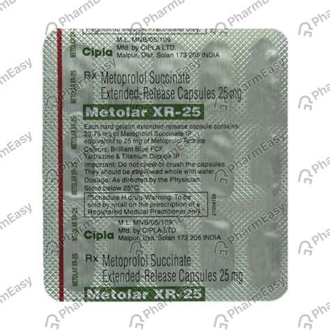 Metolar Xr Mg Capsule Uses Side Effects Price Dosage