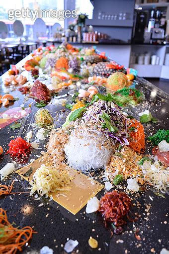 Buffet Party Catering With Lo Hei Yu Sheng Asian And Western Cuisine