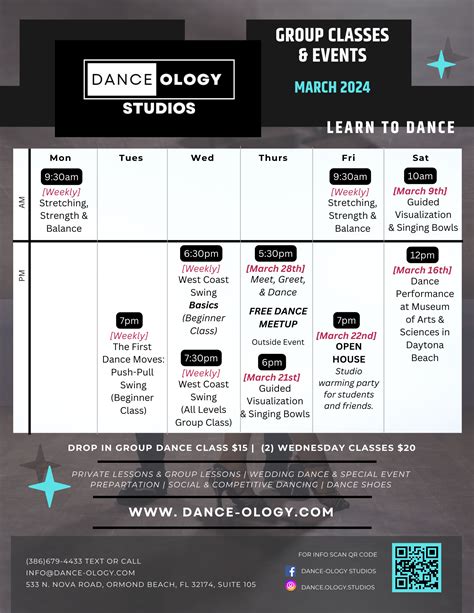 schedule dance ology studios