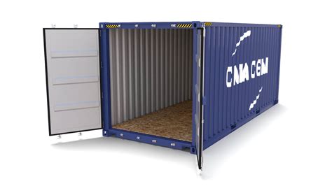 Ft Shipping Container Cma Cgm D Model By Dragosburian