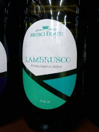 Medici Ermete Lambrusco Dell Emilia Bianco Dolce Vivino