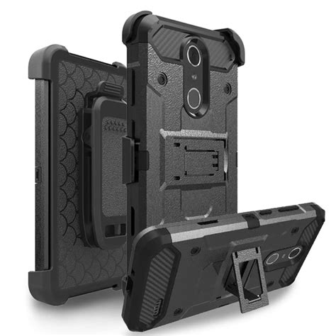 Heavy Duty Hybrid Armor Case For Zte Grand X Hard Shockproof Belt