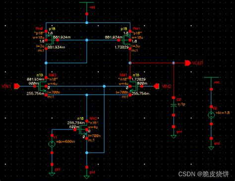 Cadence简单差动放大器仿真学习cadence放大器共模输入交流仿真 Csdn博客