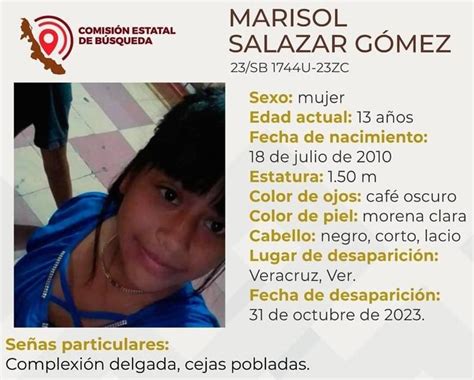 DESAPARECE EN EL PUERTO MARISOL DE 13 AÑOS