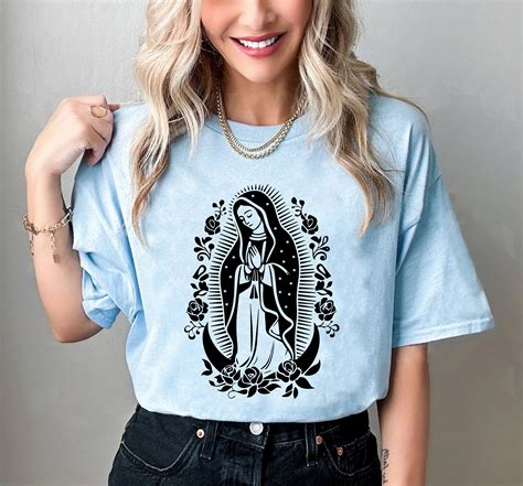 Mother Of Jesus Svg Rose With Virgin Mary Png House Of The Etsy Hong Kong