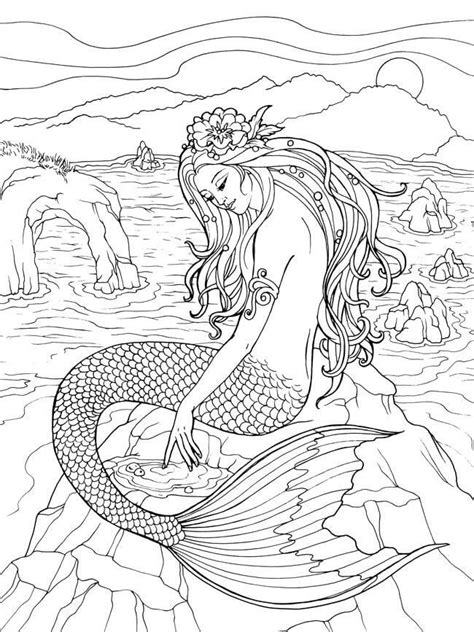 Mermaid Printable Coloring Pages