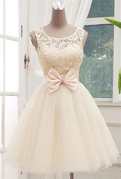 2016 Lace Tulle Homecoming Dresses Cute Evening Dresses Lace Cocktail