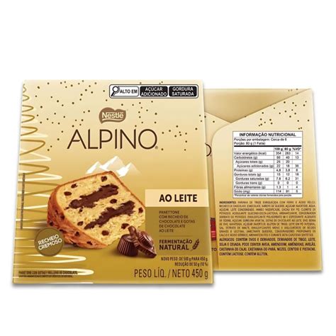 Panettone Alpino Chocolate E Gotas Nestl Chocotone G Cafezale