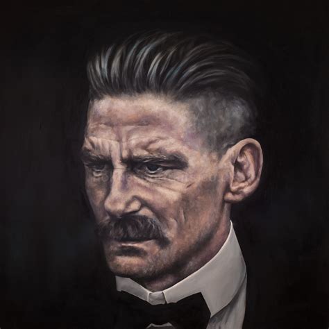 Arthur Shelby Original Oil Painting Peaky Blinders Holmes Portraits