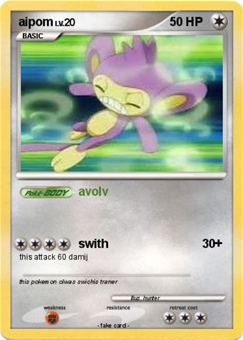 Pokémon aipom 75 75 - avolv - My Pokemon Card