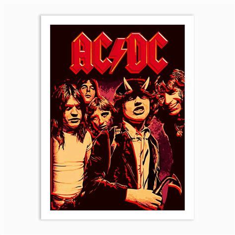 Ac Dc Art Print by aul art - Fy