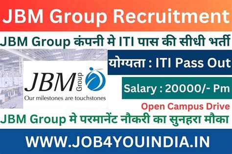 Jbm Group Recruitment Open Campus Drive Job You India