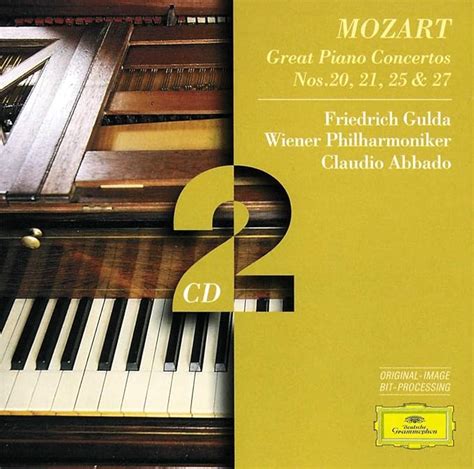 Mozart Great Piano Concertos Nos 20 21 25 27 Amazon Co Uk CDs